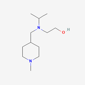 molecular formula C12H26N2O B7914292 2-[Isopropyl-(1-methyl-piperidin-4-ylmethyl)-amino]-ethanol 