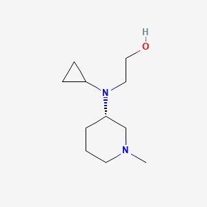 molecular formula C11H22N2O B7914303 2-[Cyclopropyl-((S)-1-methyl-piperidin-3-yl)-amino]-ethanol 