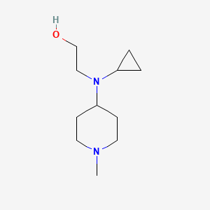 molecular formula C11H22N2O B7914307 2-[Cyclopropyl-(1-methyl-piperidin-4-yl)-amino]-ethanol 