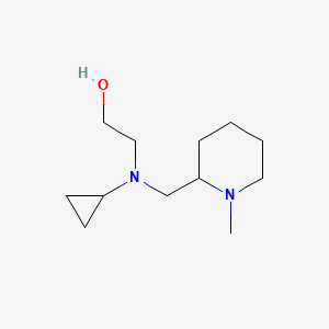 molecular formula C12H24N2O B7914314 2-[Cyclopropyl-(1-methyl-piperidin-2-ylmethyl)-amino]-ethanol 