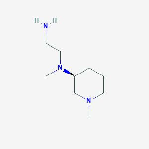 molecular formula C9H21N3 B7914319 (S)-N1-Methyl-N1-(1-methylpiperidin-3-yl)ethane-1,2-diamine 