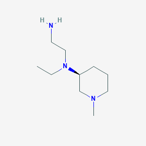 molecular formula C10H23N3 B7914333 (S)-N1-Ethyl-N1-(1-methylpiperidin-3-yl)ethane-1,2-diamine 