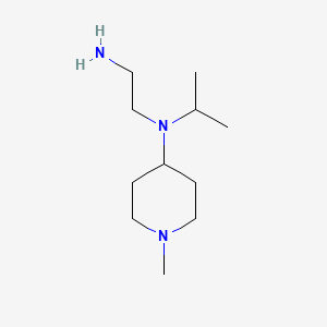 molecular formula C11H25N3 B7914353 N1-Isopropyl-N1-(1-methylpiperidin-4-yl)ethane-1,2-diamine 