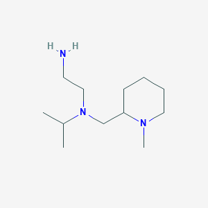 molecular formula C12H27N3 B7914355 N1-Isopropyl-N1-((1-methylpiperidin-2-yl)methyl)ethane-1,2-diamine 