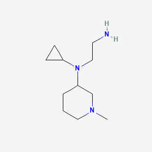 molecular formula C11H23N3 B7914366 N1-Cyclopropyl-N1-(1-methylpiperidin-3-yl)ethane-1,2-diamine 