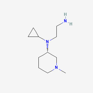 molecular formula C11H23N3 B7914370 (S)-N1-Cyclopropyl-N1-(1-methylpiperidin-3-yl)ethane-1,2-diamine 