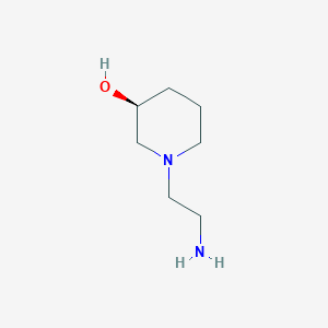 molecular formula C7H16N2O B7914408 (S)-1-(2-Amino-ethyl)-piperidin-3-ol 