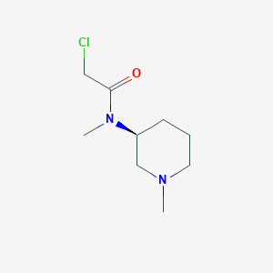 molecular formula C9H17ClN2O B7914425 2-Chloro-N-methyl-N-((S)-1-methyl-piperidin-3-yl)-acetamide 