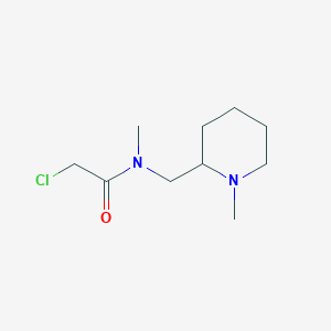 molecular formula C10H19ClN2O B7914430 2-Chloro-N-methyl-N-(1-methyl-piperidin-2-ylmethyl)-acetamide 