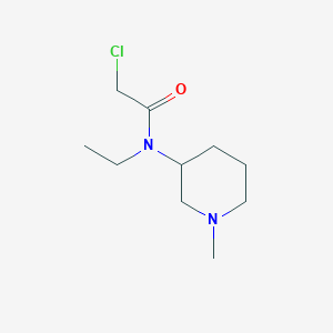 molecular formula C10H19ClN2O B7914446 2-Chloro-N-ethyl-N-(1-methylpiperidin-3-yl)acetamide 