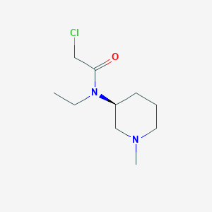 molecular formula C10H19ClN2O B7914452 2-Chloro-N-ethyl-N-((S)-1-methyl-piperidin-3-yl)-acetamide 
