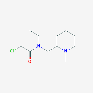 molecular formula C11H21ClN2O B7914469 2-Chloro-N-ethyl-N-(1-methyl-piperidin-2-ylmethyl)-acetamide 