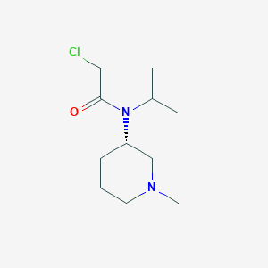 molecular formula C11H21ClN2O B7914482 (S)-2-Chloro-N-isopropyl-N-(1-methylpiperidin-3-yl)acetamide 