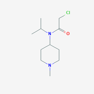 molecular formula C11H21ClN2O B7914487 2-Chloro-N-isopropyl-N-(1-methyl-piperidin-4-yl)-acetamide 