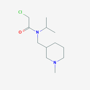 molecular formula C12H23ClN2O B7914497 2-Chloro-N-isopropyl-N-(1-methyl-piperidin-3-ylmethyl)-acetamide 