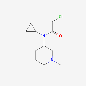 molecular formula C11H19ClN2O B7914504 2-Chloro-N-cyclopropyl-N-(1-methyl-piperidin-3-yl)-acetamide 