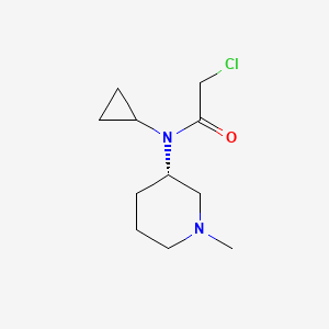 molecular formula C11H19ClN2O B7914508 2-Chloro-N-cyclopropyl-N-((S)-1-methyl-piperidin-3-yl)-acetamide 