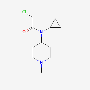 molecular formula C11H19ClN2O B7914516 2-Chloro-N-cyclopropyl-N-(1-methyl-piperidin-4-yl)-acetamide 