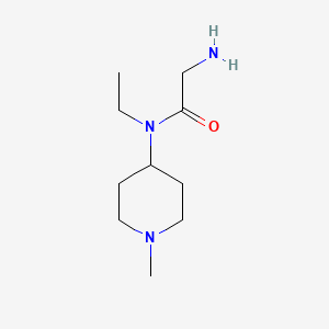 molecular formula C10H21N3O B7914557 2-Amino-N-ethyl-N-(1-methyl-piperidin-4-yl)-acetamide 