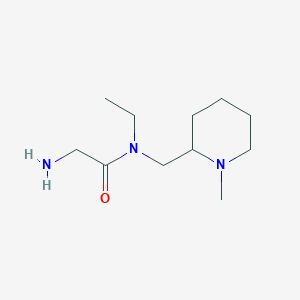 molecular formula C11H23N3O B7914561 2-Amino-N-ethyl-N-(1-methyl-piperidin-2-ylmethyl)-acetamide 