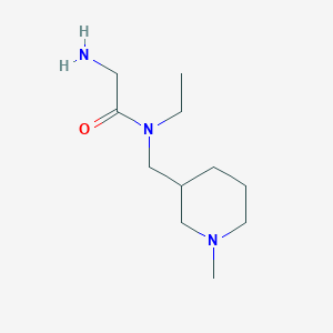 molecular formula C11H23N3O B7914567 2-Amino-N-ethyl-N-(1-methyl-piperidin-3-ylmethyl)-acetamide 