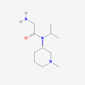 molecular formula C11H23N3O B7914585 2-Amino-N-isopropyl-N-((S)-1-methyl-piperidin-3-yl)-acetamide 