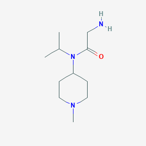 molecular formula C11H23N3O B7914590 2-Amino-N-isopropyl-N-(1-methyl-piperidin-4-yl)-acetamide 