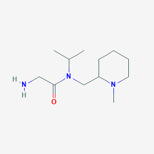 molecular formula C12H25N3O B7914596 2-Amino-N-isopropyl-N-(1-methyl-piperidin-2-ylmethyl)-acetamide 