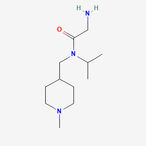 molecular formula C12H25N3O B7914603 2-Amino-N-isopropyl-N-(1-methyl-piperidin-4-ylmethyl)-acetamide 