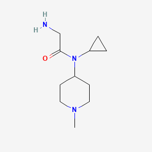 molecular formula C11H21N3O B7914625 2-Amino-N-cyclopropyl-N-(1-methyl-piperidin-4-yl)-acetamide 