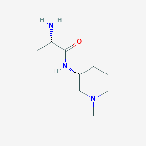 molecular formula C9H19N3O B7914646 (S)-2-Amino-N-((R)-1-methyl-piperidin-3-yl)-propionamide 