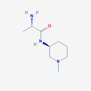 molecular formula C9H19N3O B7914647 (S)-2-Amino-N-((S)-1-methyl-piperidin-3-yl)-propionamide 
