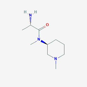 molecular formula C10H21N3O B7914670 (S)-2-Amino-N-methyl-N-((S)-1-methyl-piperidin-3-yl)-propionamide 