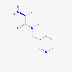 molecular formula C11H23N3O B7914683 (S)-2-Amino-N-methyl-N-(1-methyl-piperidin-3-ylmethyl)-propionamide 