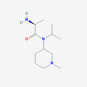 molecular formula C12H25N3O B7914737 (S)-2-Amino-N-isopropyl-N-(1-methyl-piperidin-3-yl)-propionamide 