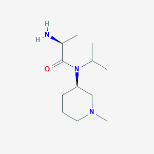 molecular formula C12H25N3O B7914740 (S)-2-Amino-N-isopropyl-N-((R)-1-methyl-piperidin-3-yl)-propionamide 