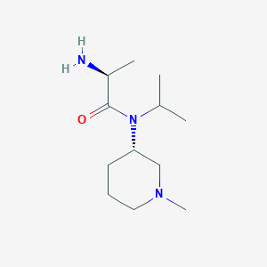 molecular formula C12H25N3O B7914747 (S)-2-Amino-N-isopropyl-N-((S)-1-methyl-piperidin-3-yl)-propionamide 