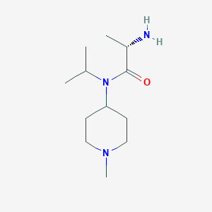 molecular formula C12H25N3O B7914748 (S)-2-Amino-N-isopropyl-N-(1-methyl-piperidin-4-yl)-propionamide 