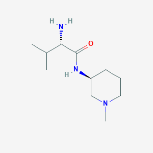 molecular formula C11H23N3O B7914807 (S)-2-Amino-3-methyl-N-((S)-1-methyl-piperidin-3-yl)-butyramide 