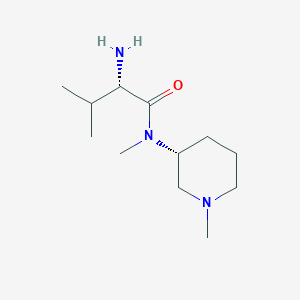 molecular formula C12H25N3O B7914813 (S)-2-Amino-3,N-dimethyl-N-((R)-1-methyl-piperidin-3-yl)-butyramide 
