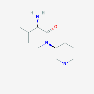 molecular formula C12H25N3O B7914815 (S)-2-Amino-3,N-dimethyl-N-((S)-1-methyl-piperidin-3-yl)-butyramide 