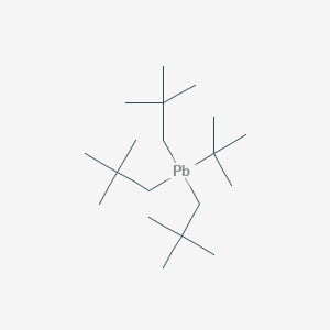 molecular formula C19H42Pb B079149 Tert-butyl-tris(2,2-dimethylpropyl)plumbane CAS No. 13406-14-9