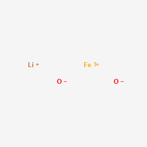 molecular formula FeLiO2 B079153 Iron lithium oxide (FeLiO2) CAS No. 12022-46-7