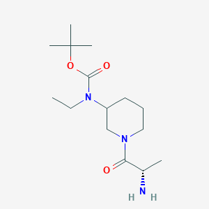 molecular formula C15H29N3O3 B7915440 [1-((S)-2-Amino-propionyl)-piperidin-3-yl]-ethyl-carbamic acid tert-butyl ester 