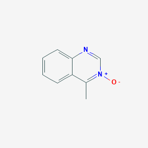 molecular formula C9H8N2O B079155 4-Methylquinazoline 3-oxide CAS No. 10501-56-1