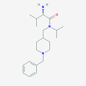 molecular formula C21H35N3O B7916065 (S)-2-Amino-N-(1-benzyl-piperidin-4-ylmethyl)-N-isopropyl-3-methyl-butyramide 