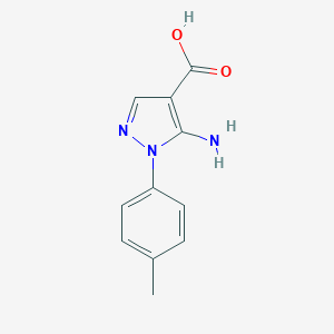 molecular formula C11H11N3O2 B079178 5-氨基-1-(4-甲基苯基)-1H-吡唑-4-羧酸 CAS No. 14678-93-4