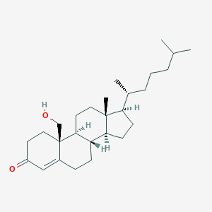 molecular formula C27H44O2 B079181 19-Hydroxycholest-4-en-3-one CAS No. 13200-77-6