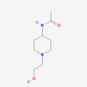 molecular formula C9H18N2O2 B7918547 N-[1-(2-Hydroxy-ethyl)-piperidin-4-yl]-acetamide 