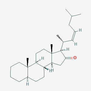 molecular formula C27H44O B079186 5alpha-Cholest-22-en-16-one, (Z)- CAS No. 14949-13-4